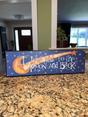 I Love You to the Moon And Back Celestial Whimsigoth Sign